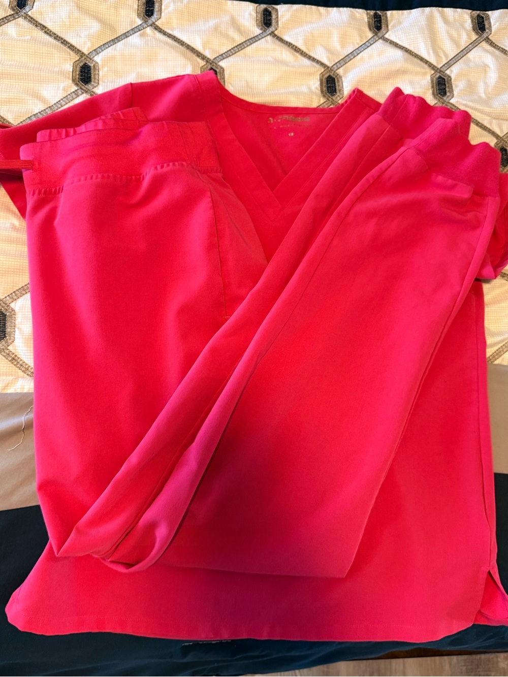 Mandala Hot Pink XS Top and S tall high waisted joggers